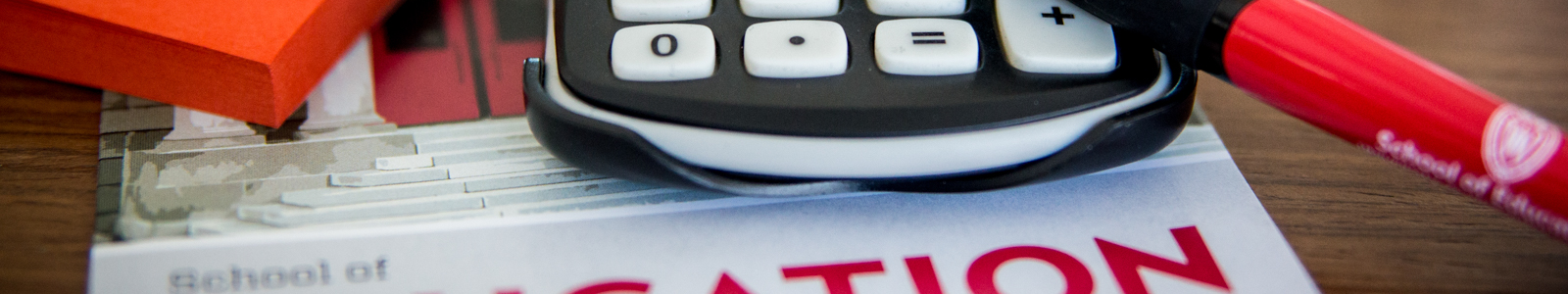 Admissions Materials and a calculator