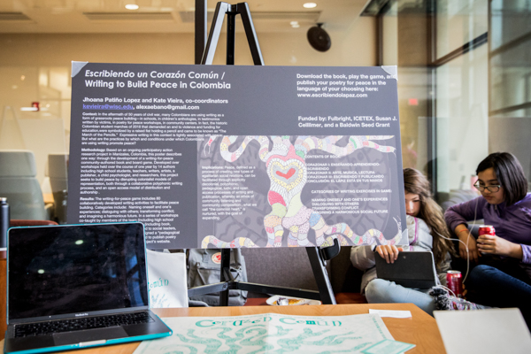 research poster at a poster fair